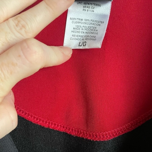 EVERLAST Men’s Red/Black Large Full Zip Warm Up Jacket - Picture 7 of 11